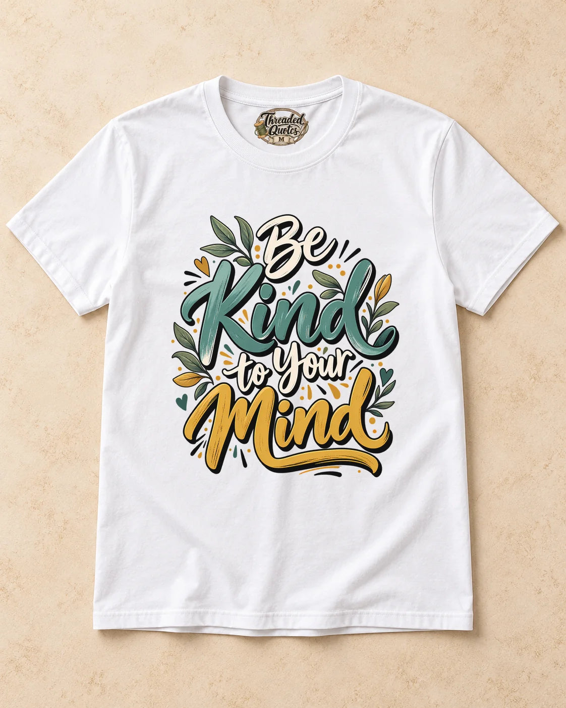 Shirt-only Be Kind To Your Mind T-shirt in White