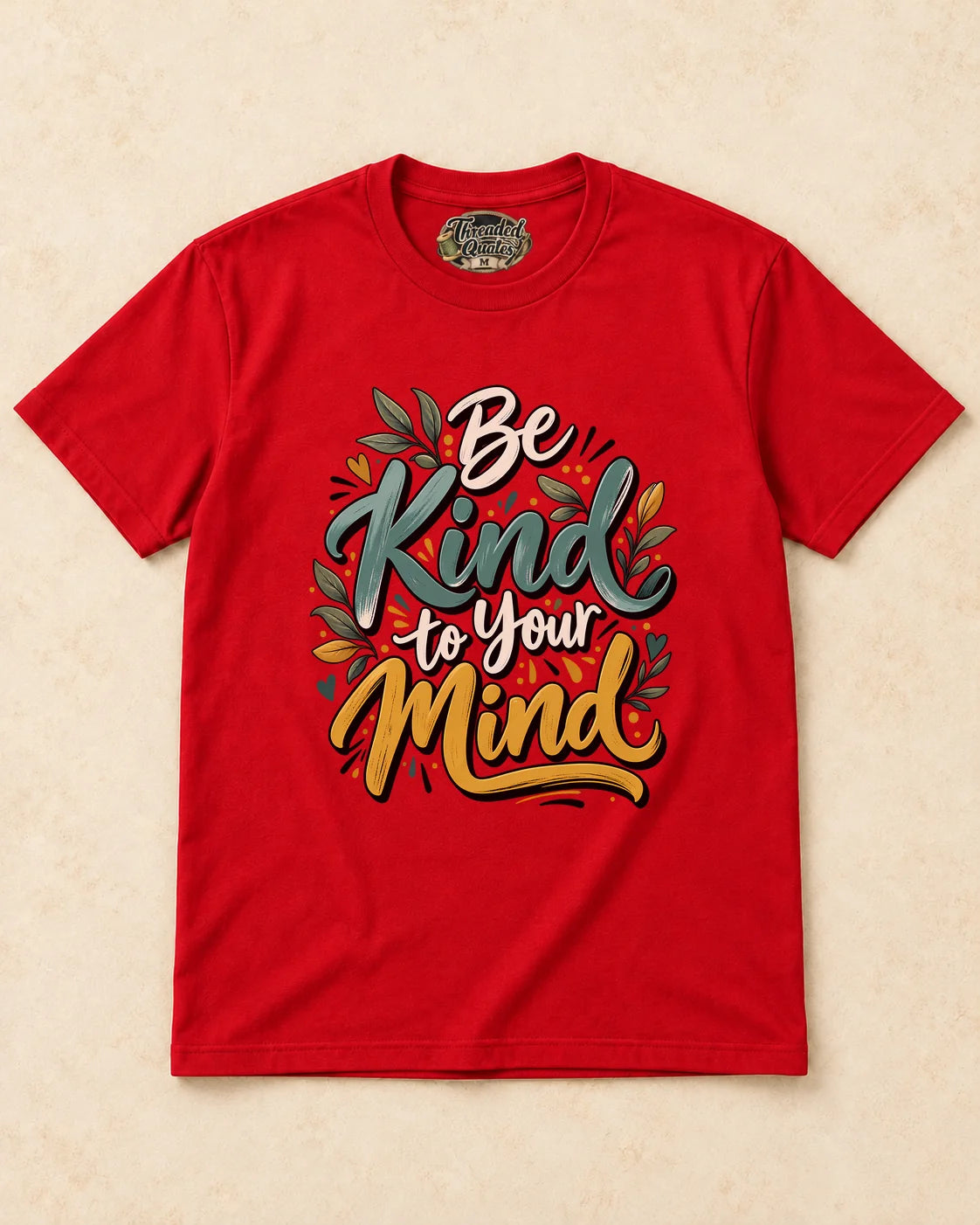 Shirt-only Be Kind To Your Mind T-shirt in Red