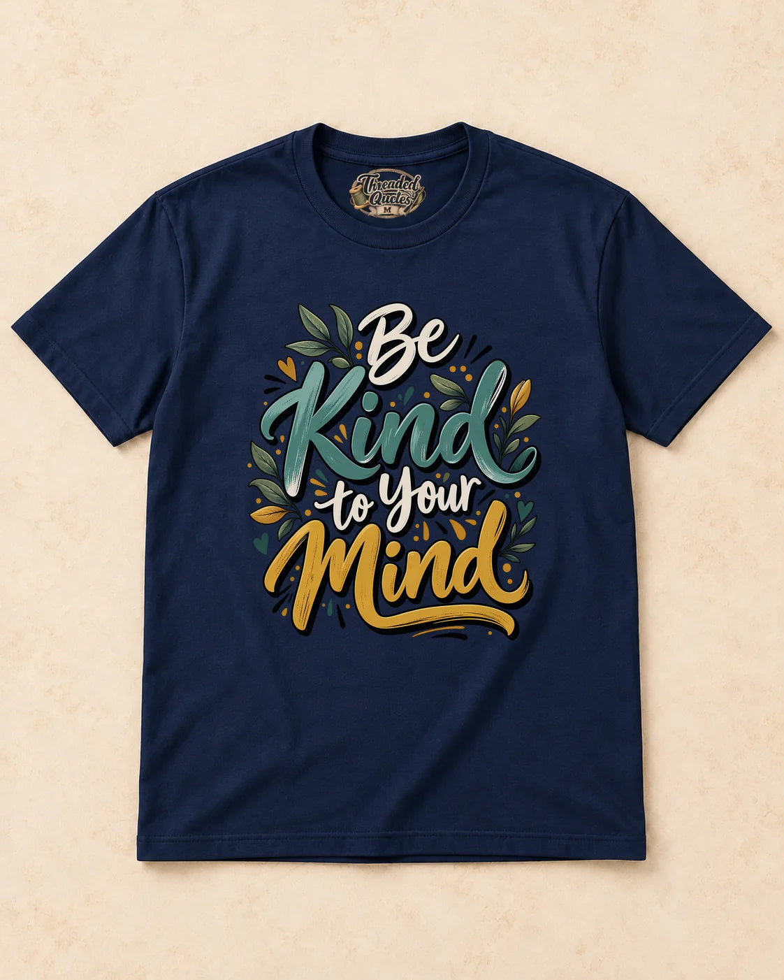 Shirt-only Be Kind To Your Mind T-shirt in Navy
