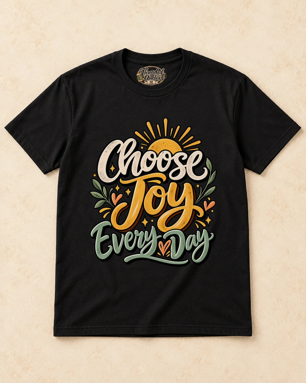 Shirt-only Choose Joy Everyday T-shirt in Black