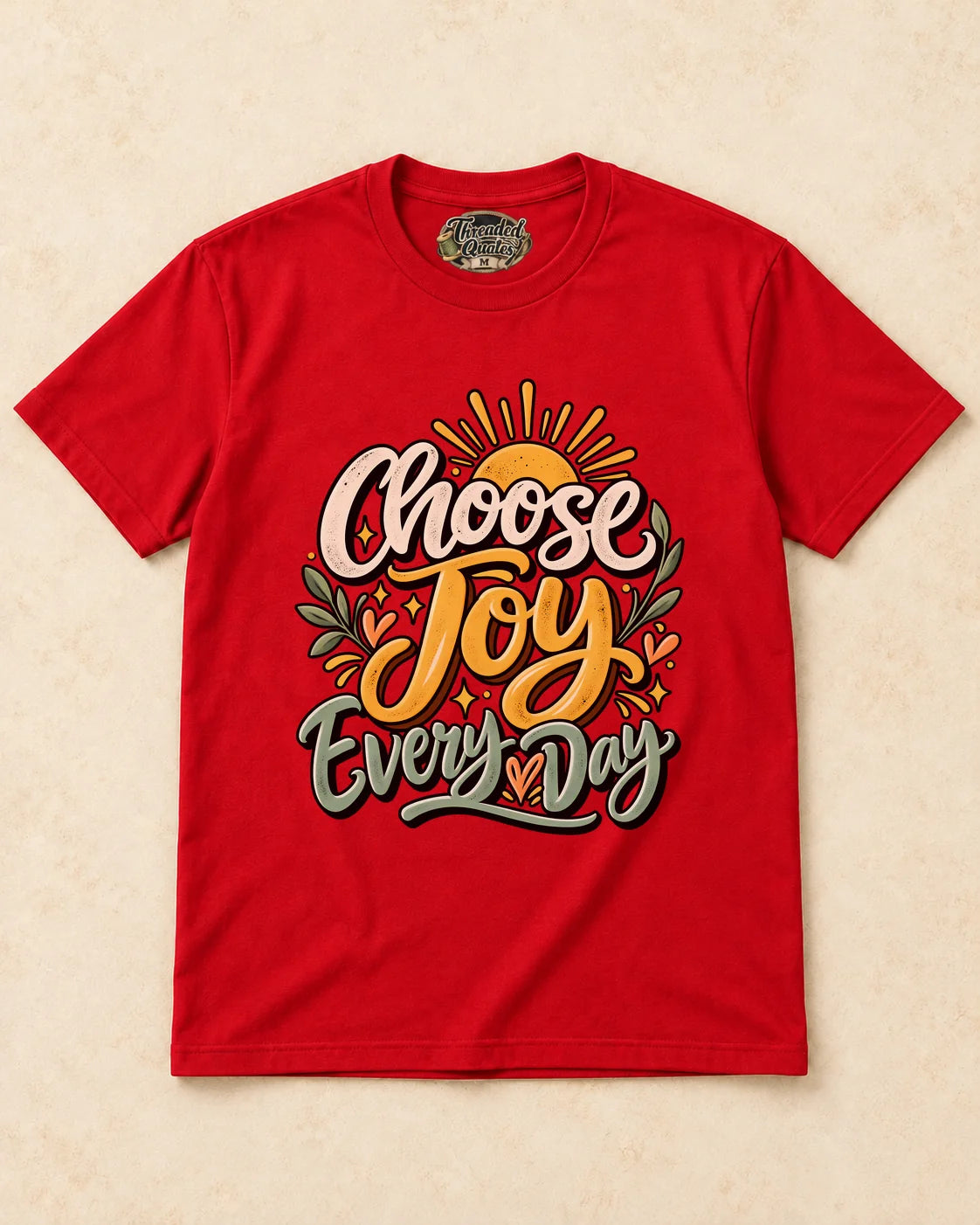 Shirt-only Choose Joy Everyday T-shirt in Red