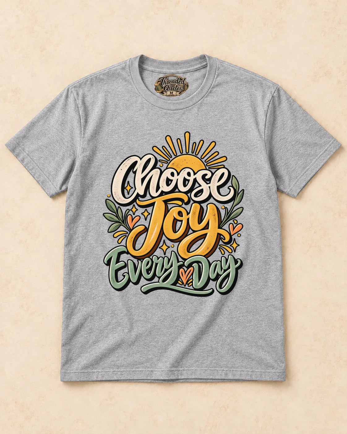 Shirt-only Choose Joy Everyday T-shirt in Sport Grey
