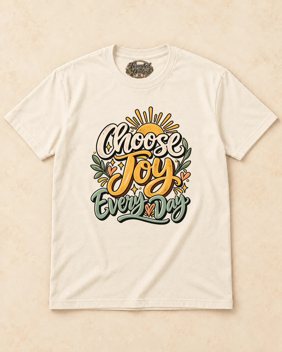 Shirt-only Choose Joy Everyday T-shirt in Natural