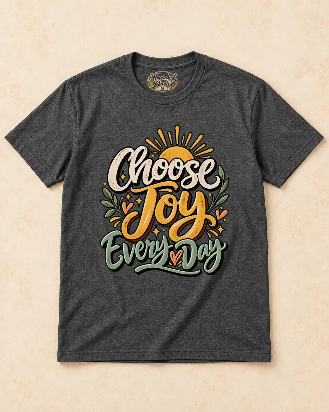 Shirt-only Choose Joy Everyday T-shirt in Dark Heather