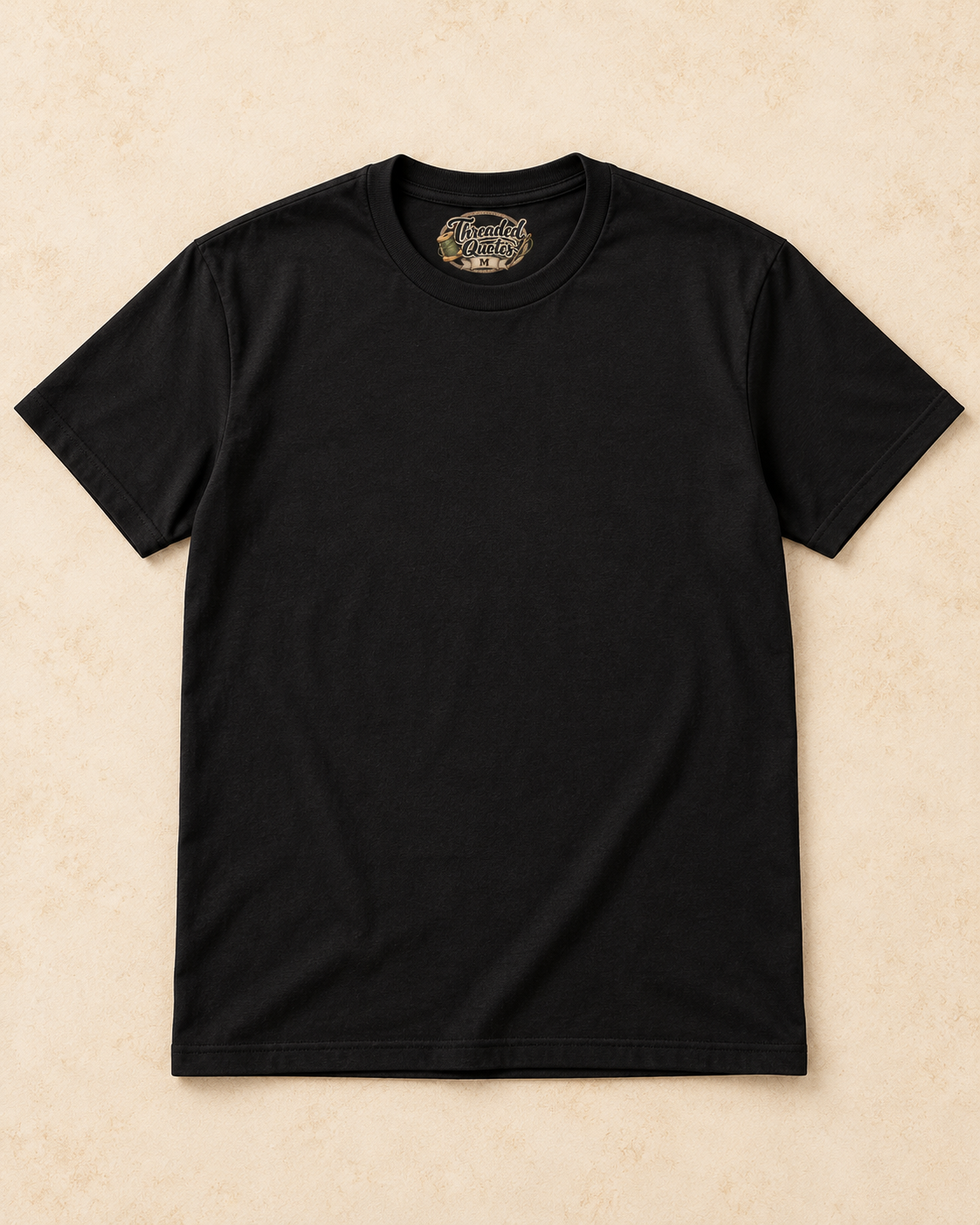 Blank Black Threaded Quotes shirt for your custom design