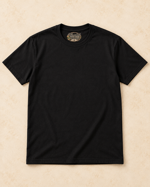 Blank Black Threaded Quotes shirt for your custom design