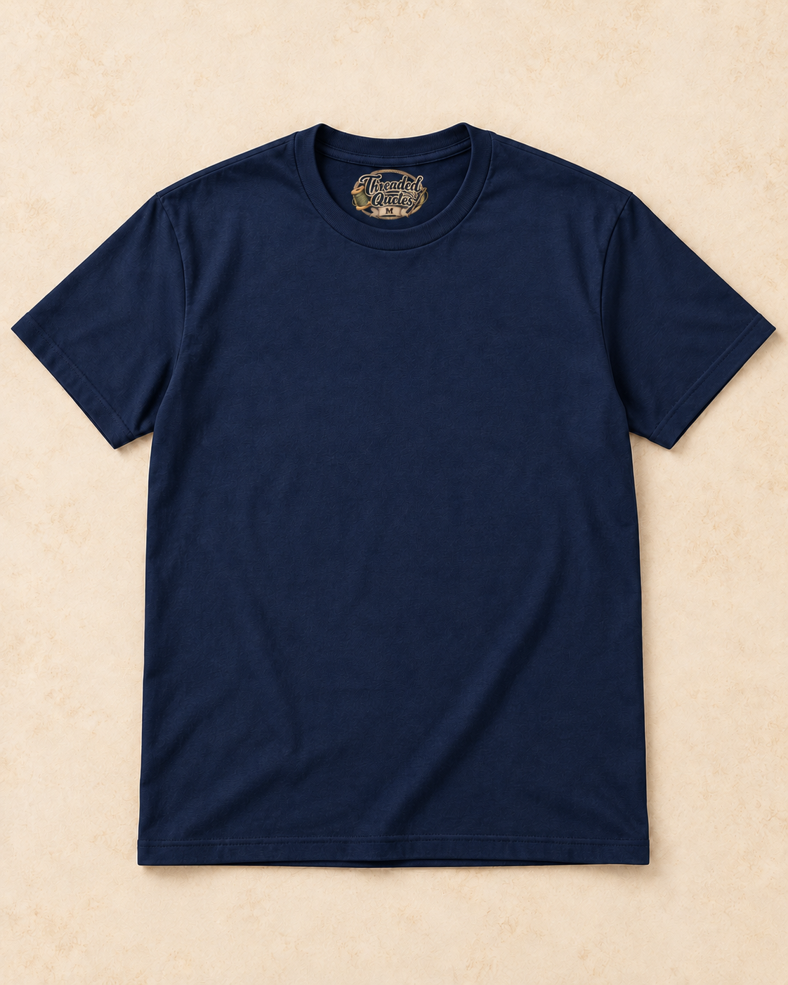 Blank Navy Threaded Quotes shirt for your custom design