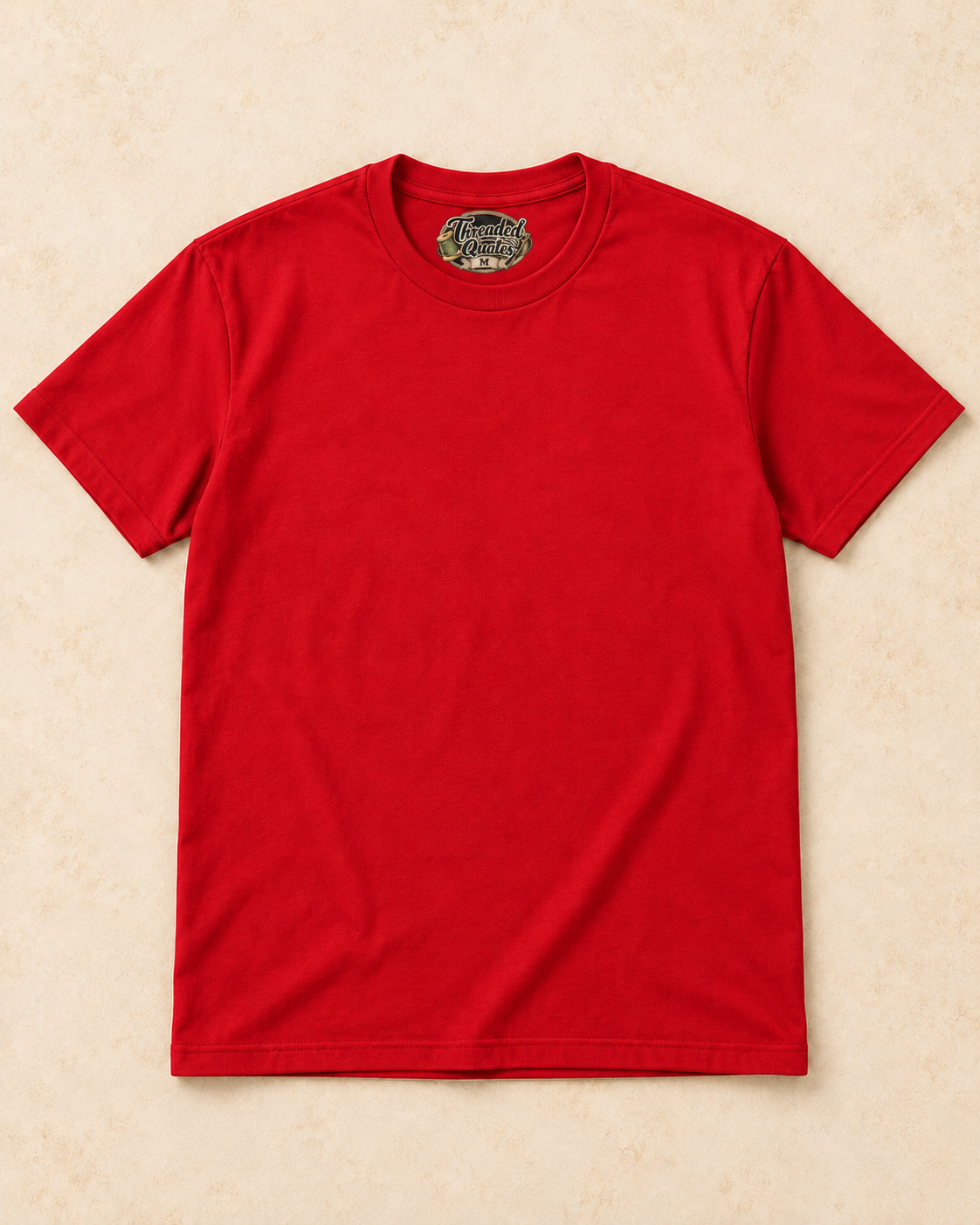 Blank Red Threaded Quotes shirt for your custom design