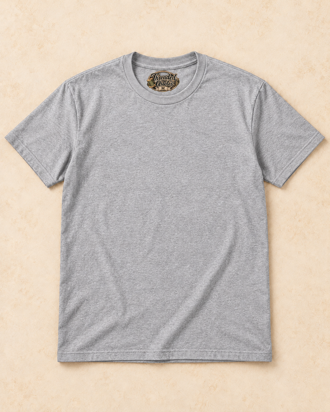 Blank Sport Grey Threaded Quotes shirt for your custom design