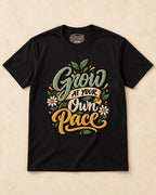 Shirt-only Grow At Your Own Pace T-shirt in Black