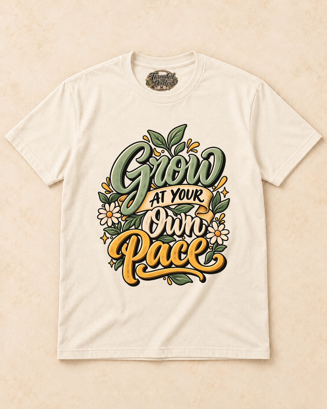 Shirt-only Grow At Your Own Pace T-shirt in Natural