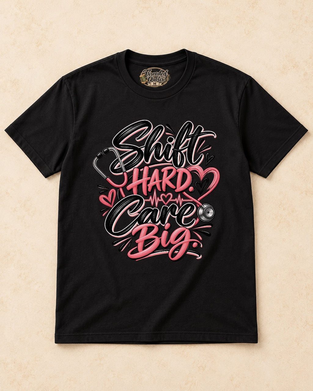 Shirt-only Shift Hard Care Big T-shirt in Black