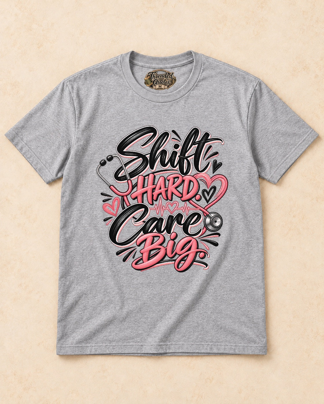 Shirt-only Shift Hard Care Big T-shirt in Sport Grey