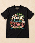 Shirt-only current status reading T-shirt in Black