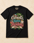 Shirt-only current status reading T-shirt in Black