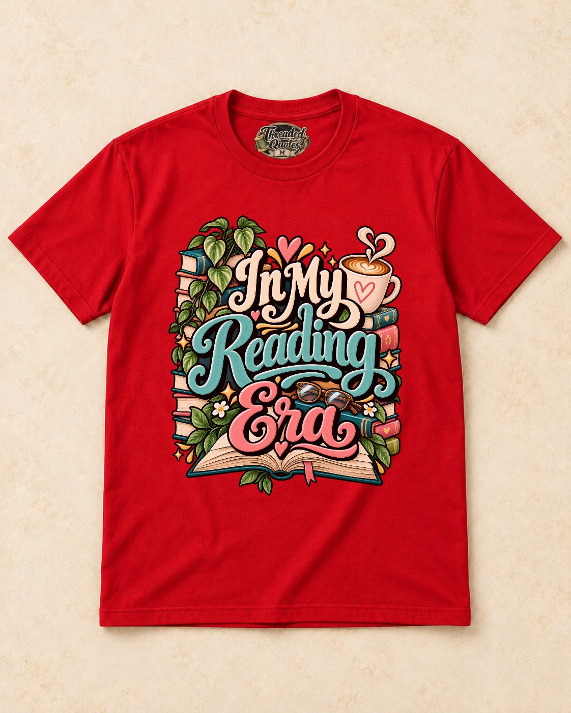 Shirt-only In My Reading Era T-shirt in Red