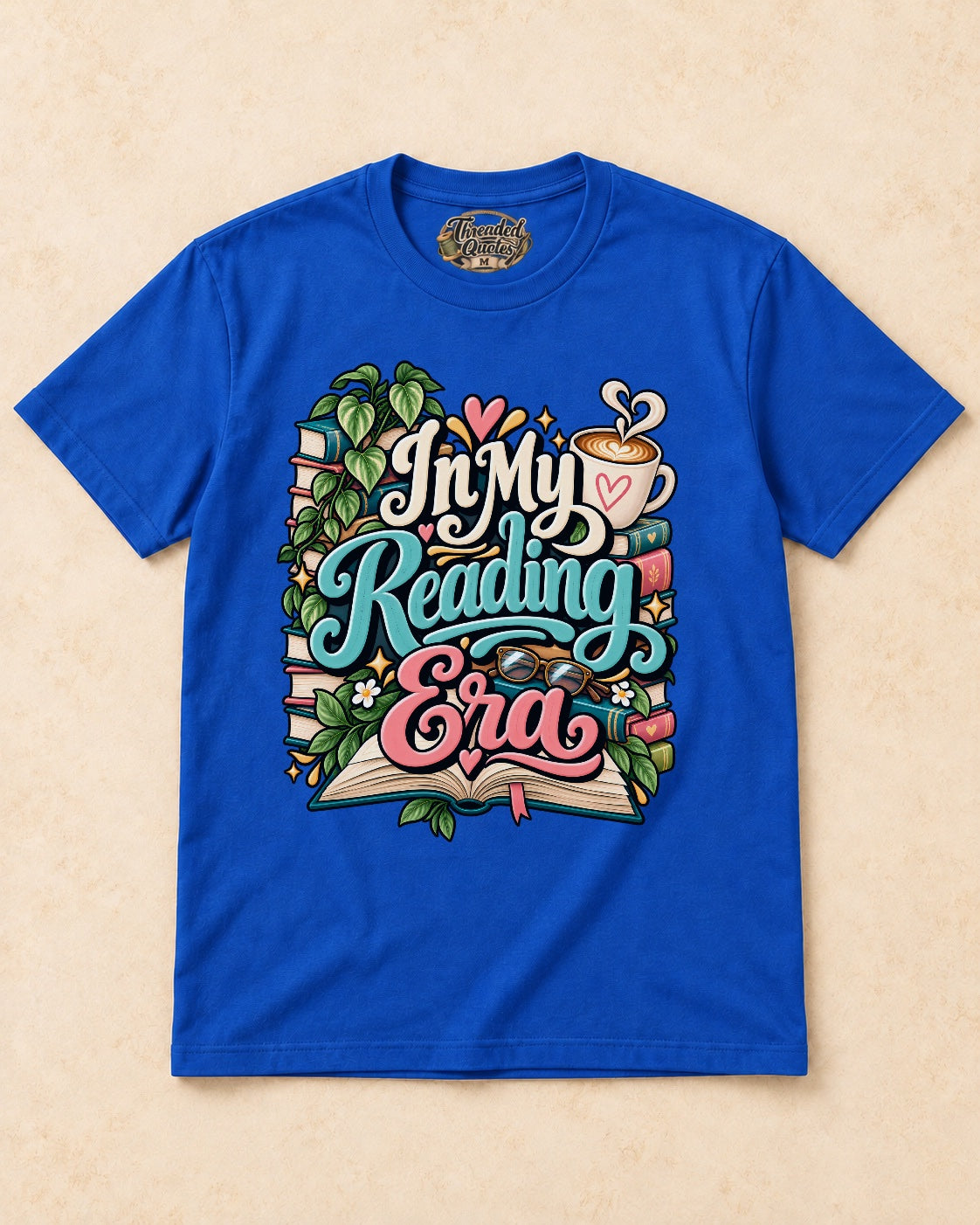 Shirt-only In My Reading Era T-shirt in Royal Blue