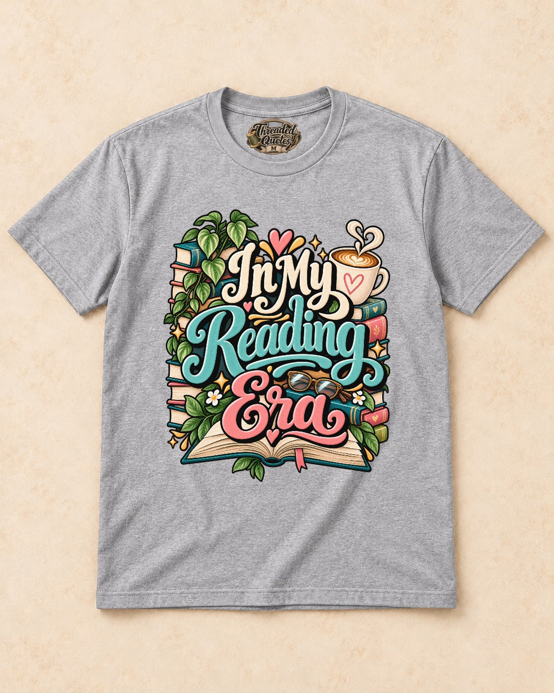 Shirt-only In My Reading Era T-shirt in Sport Grey