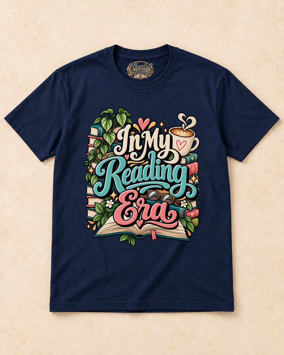 Shirt-only In My Reading Era T-shirt in Navy