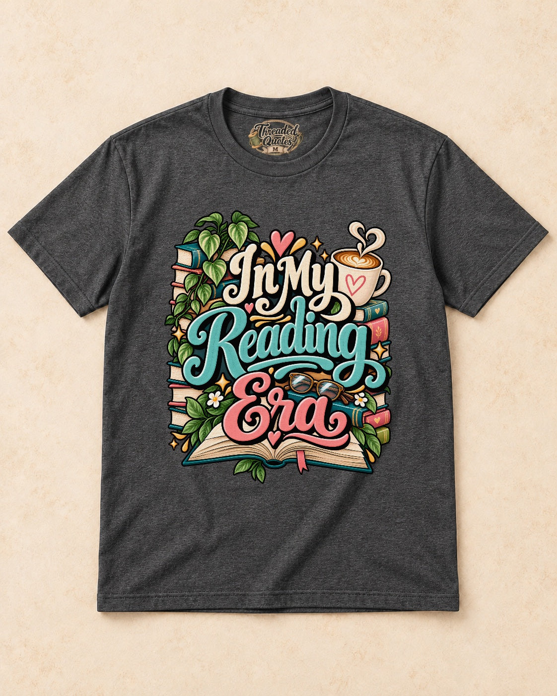 Shirt-only In My Reading Era T-shirt in Dark Heather