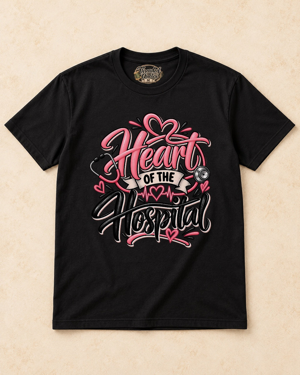 Shirt-only Heart Of The Hospital T-shirt in Black