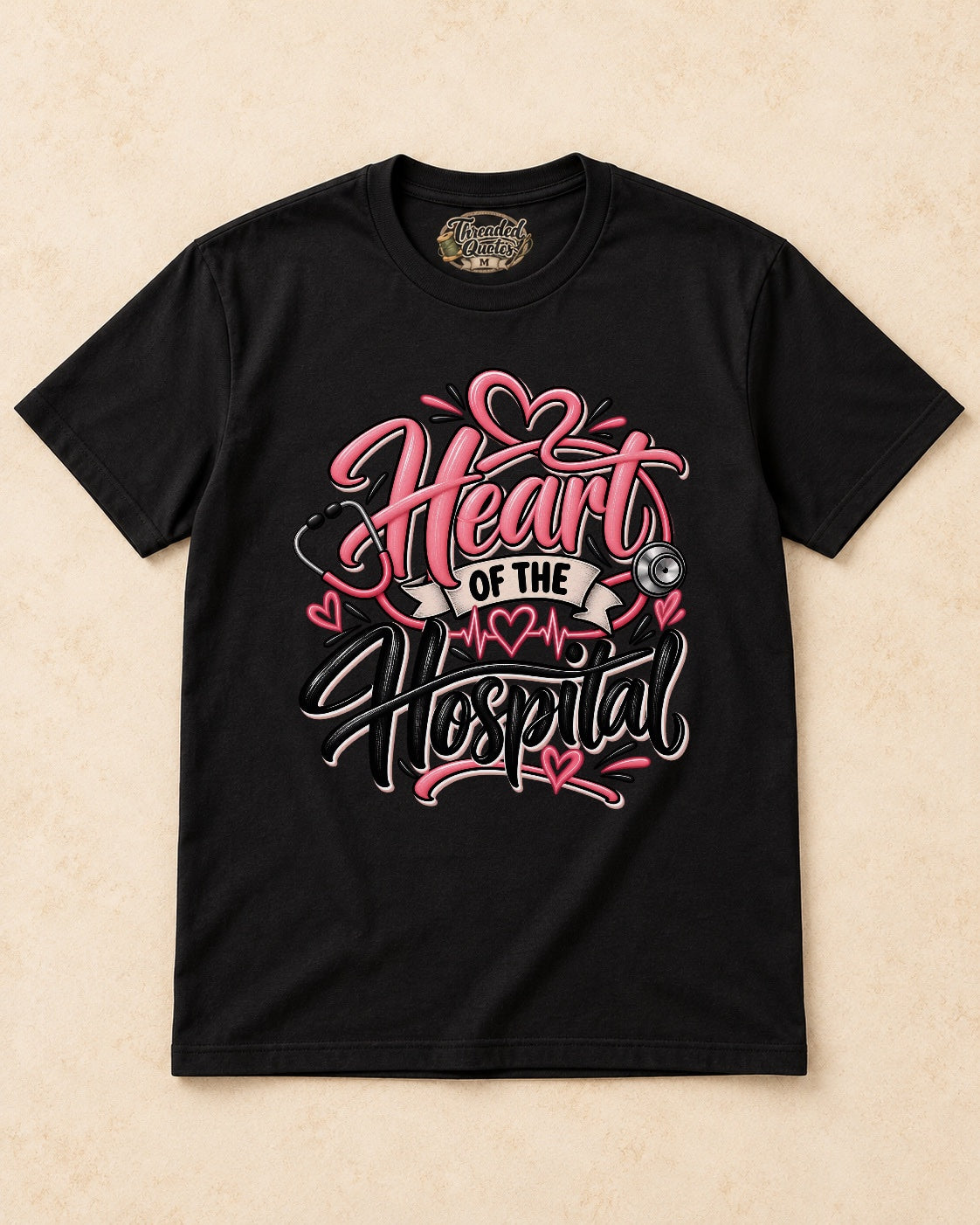 Shirt-only Heart Of The Hospital T-shirt in Black