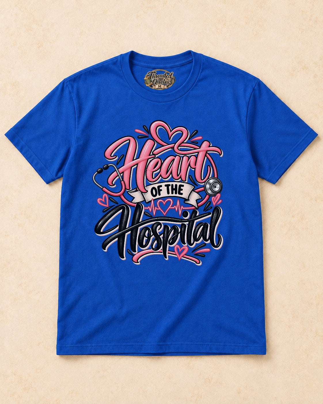 Shirt-only Heart Of The Hospital T-shirt in Royal Blue