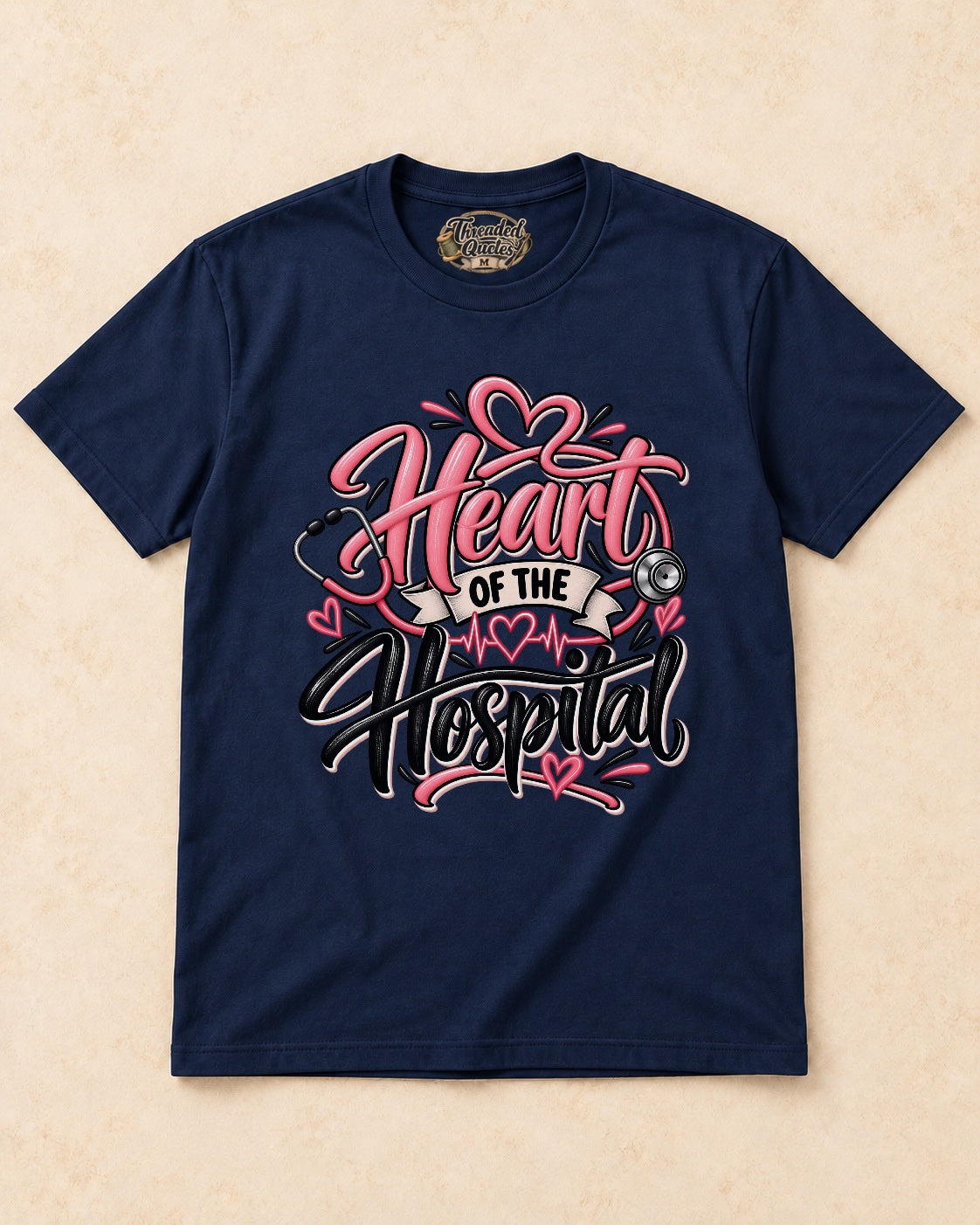 Shirt-only Heart Of The Hospital T-shirt in Navy