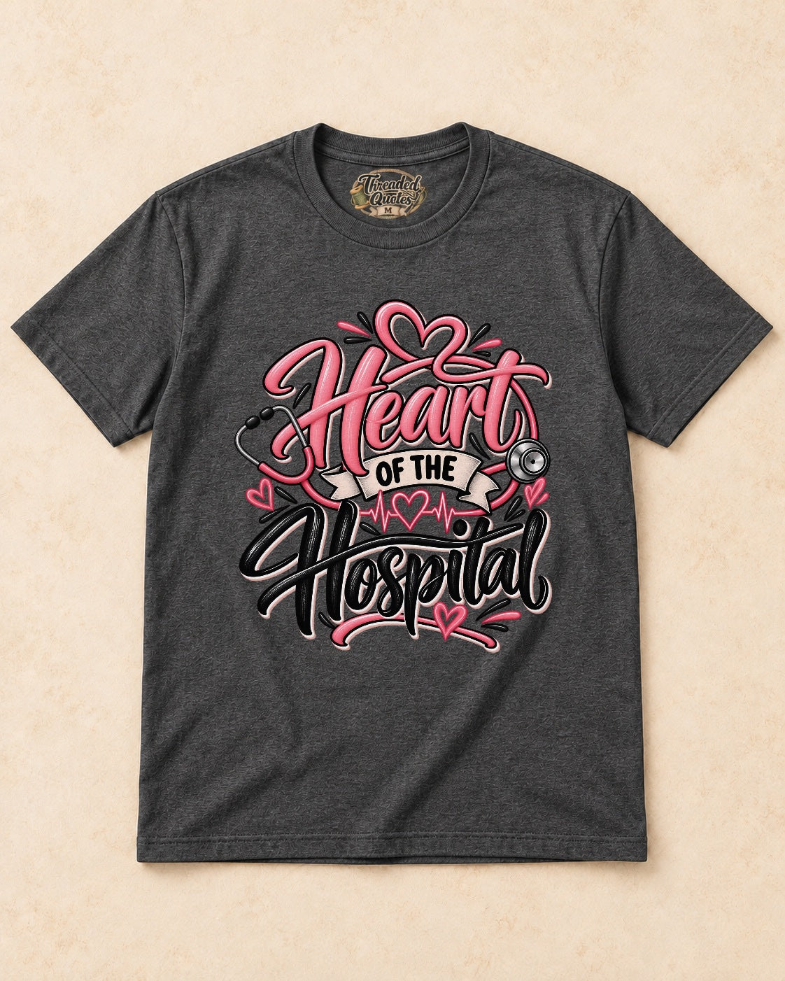 Shirt-only Heart Of The Hospital T-shirt in Dark Heather