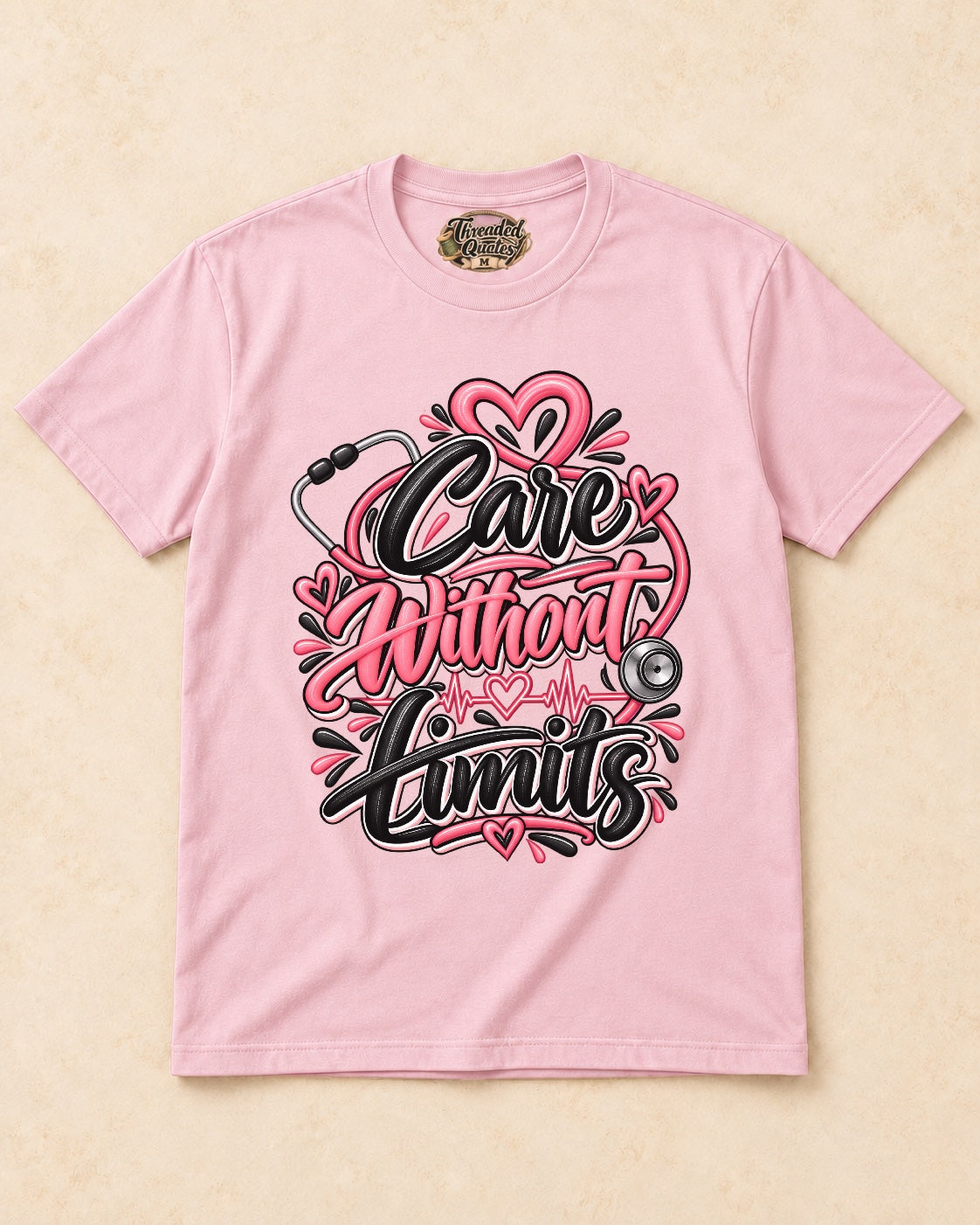Shirt-only Care Without Limits T-shirt in Light Pink