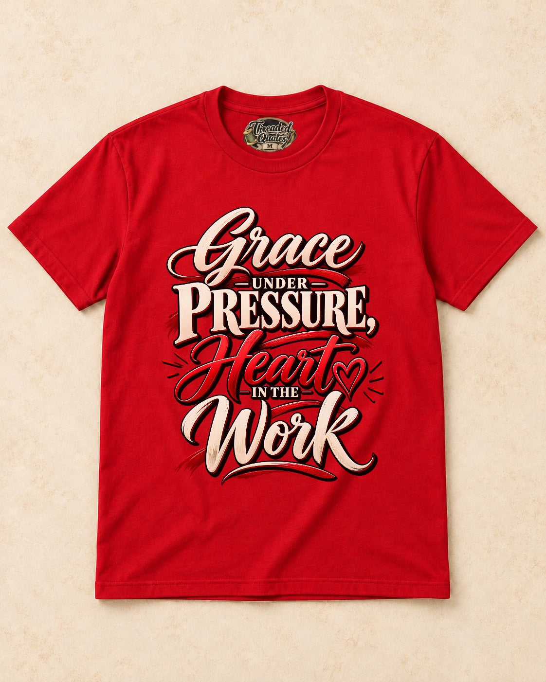 Shirt-only Grace Under Pressure Heart In The Work T-shirt in Red