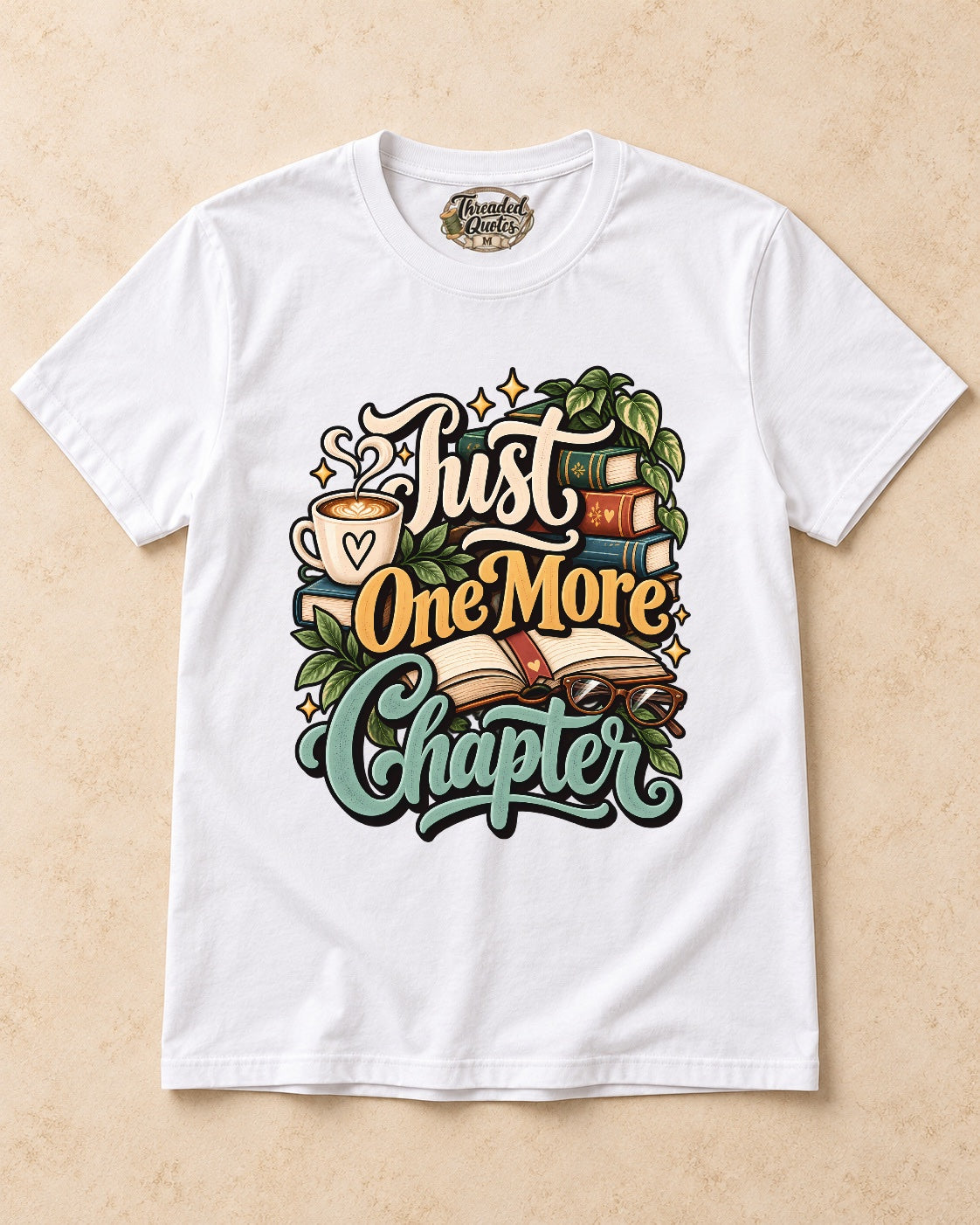 Shirt-only Just One More Chapter T-shirt in White
