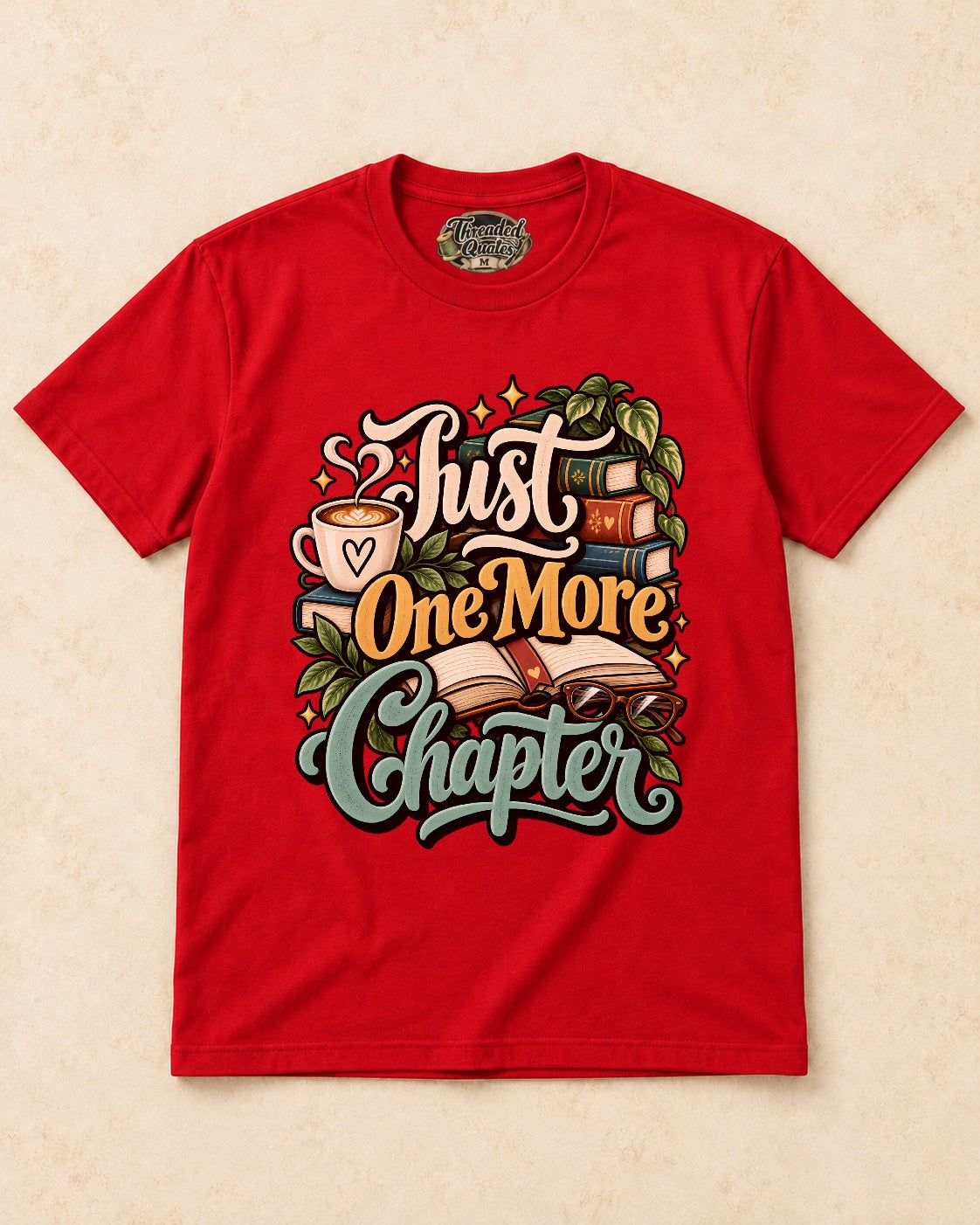 Shirt-only Just One More Chapter T-shirt in Red