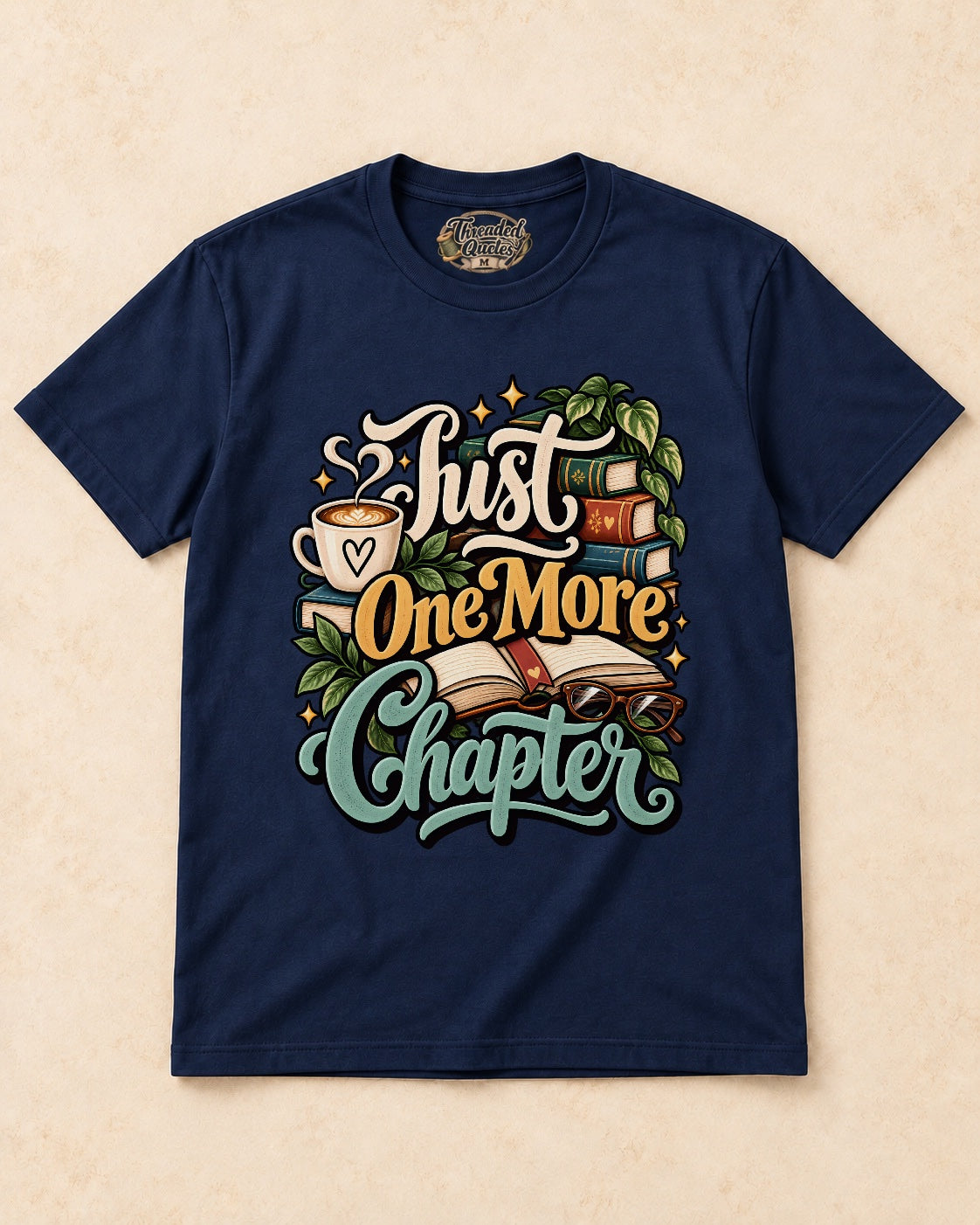 Shirt-only Just One More Chapter T-shirt in Navy