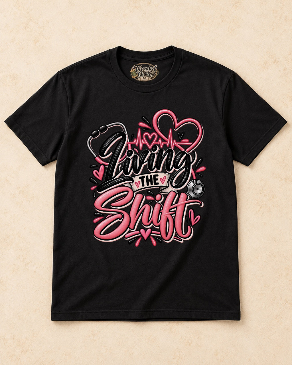 Shirt-only Living The Shift T-shirt in Black