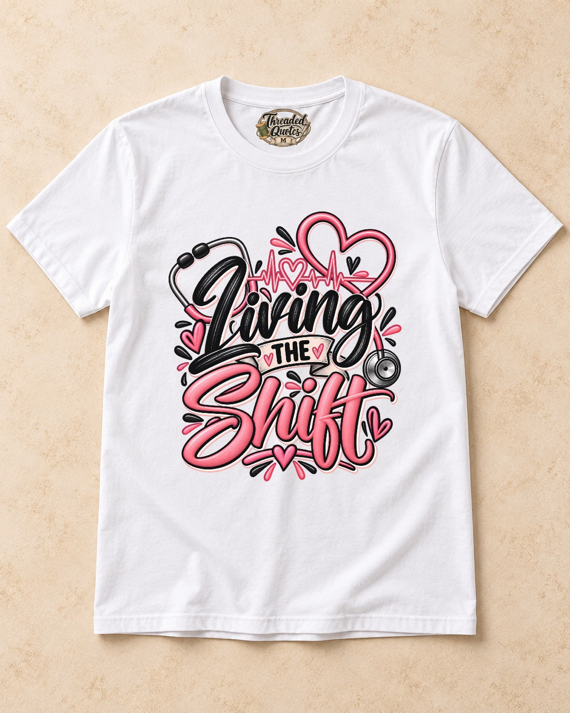 Shirt-only Living The Shift T-shirt in White