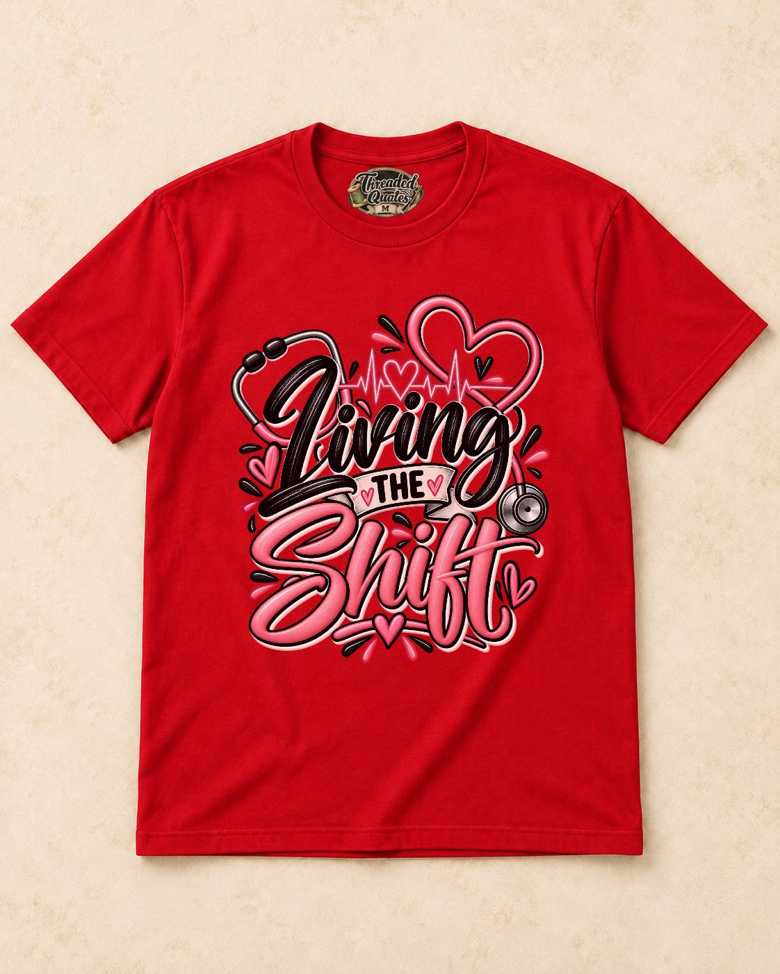 Shirt-only Living The Shift T-shirt in Red