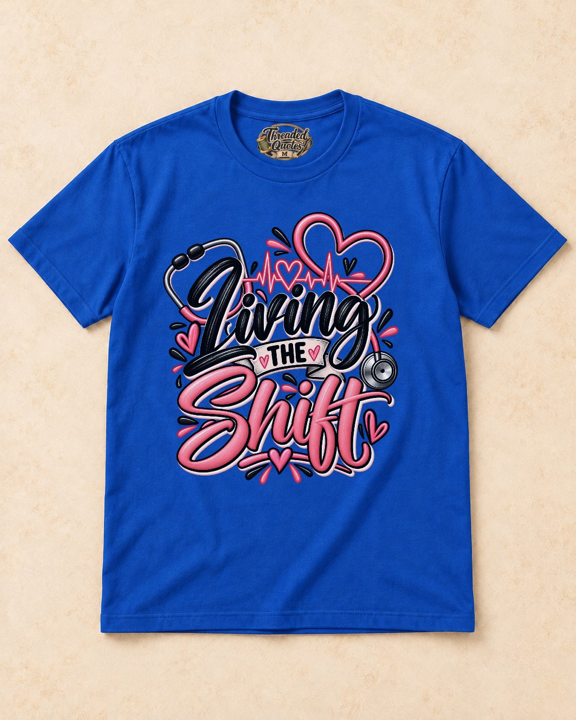 Shirt-only Living The Shift T-shirt in Royal Blue