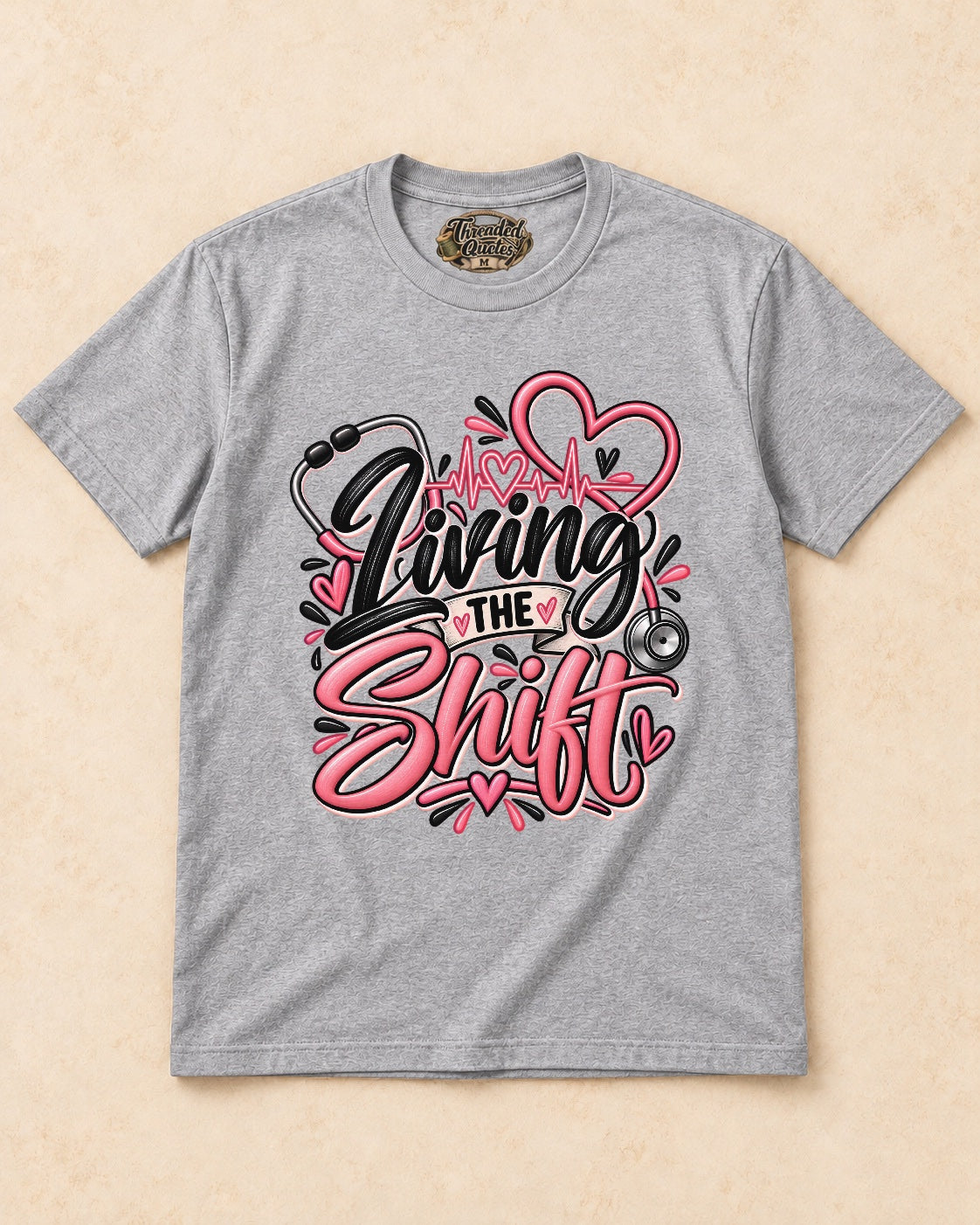Shirt-only Living The Shift T-shirt in Sport Grey