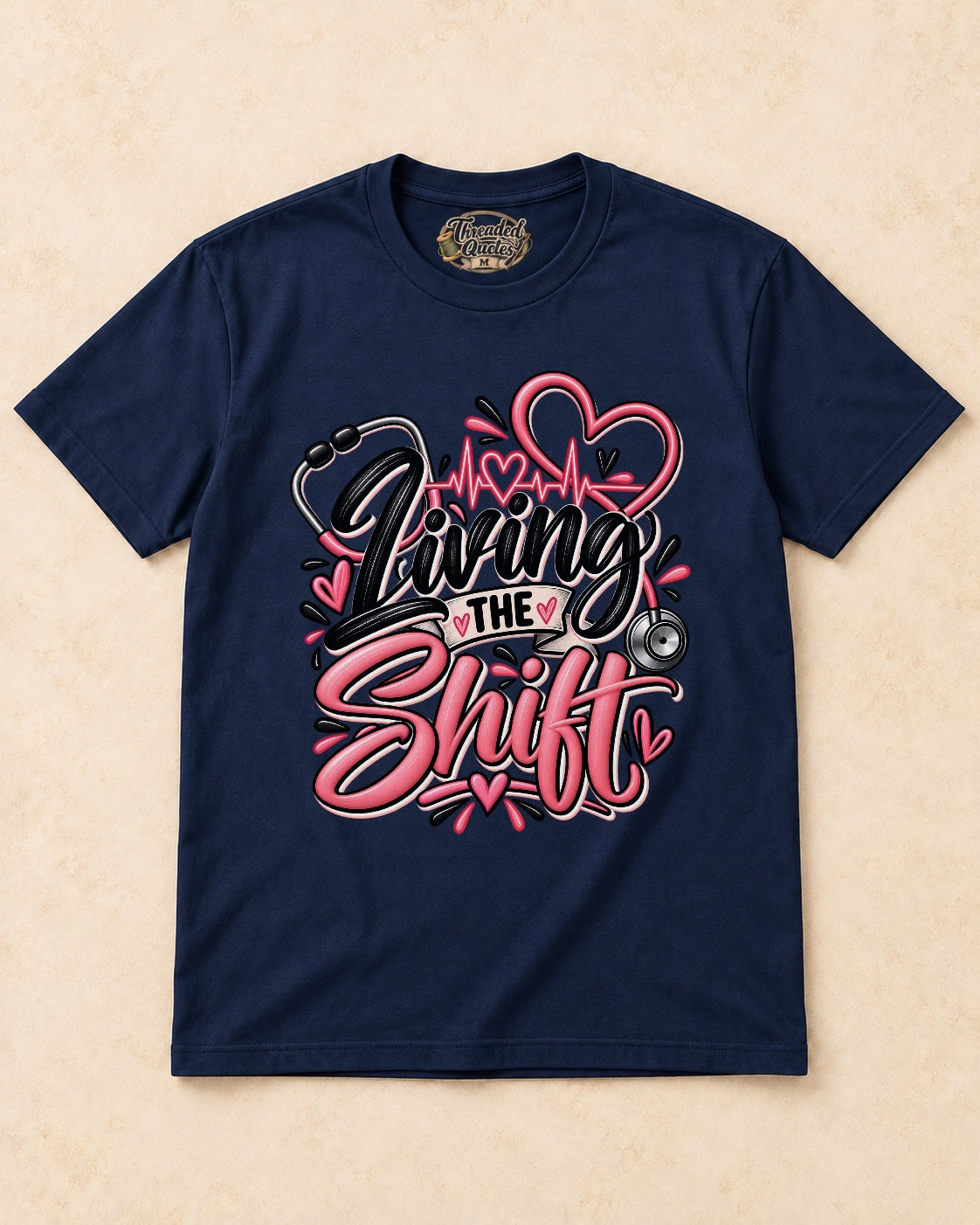 Shirt-only Living The Shift T-shirt in Navy