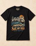 Shirt-only  I Am Not Afraid Of Storms For I Am Learning How To Sail My Ship T-shirt in Black