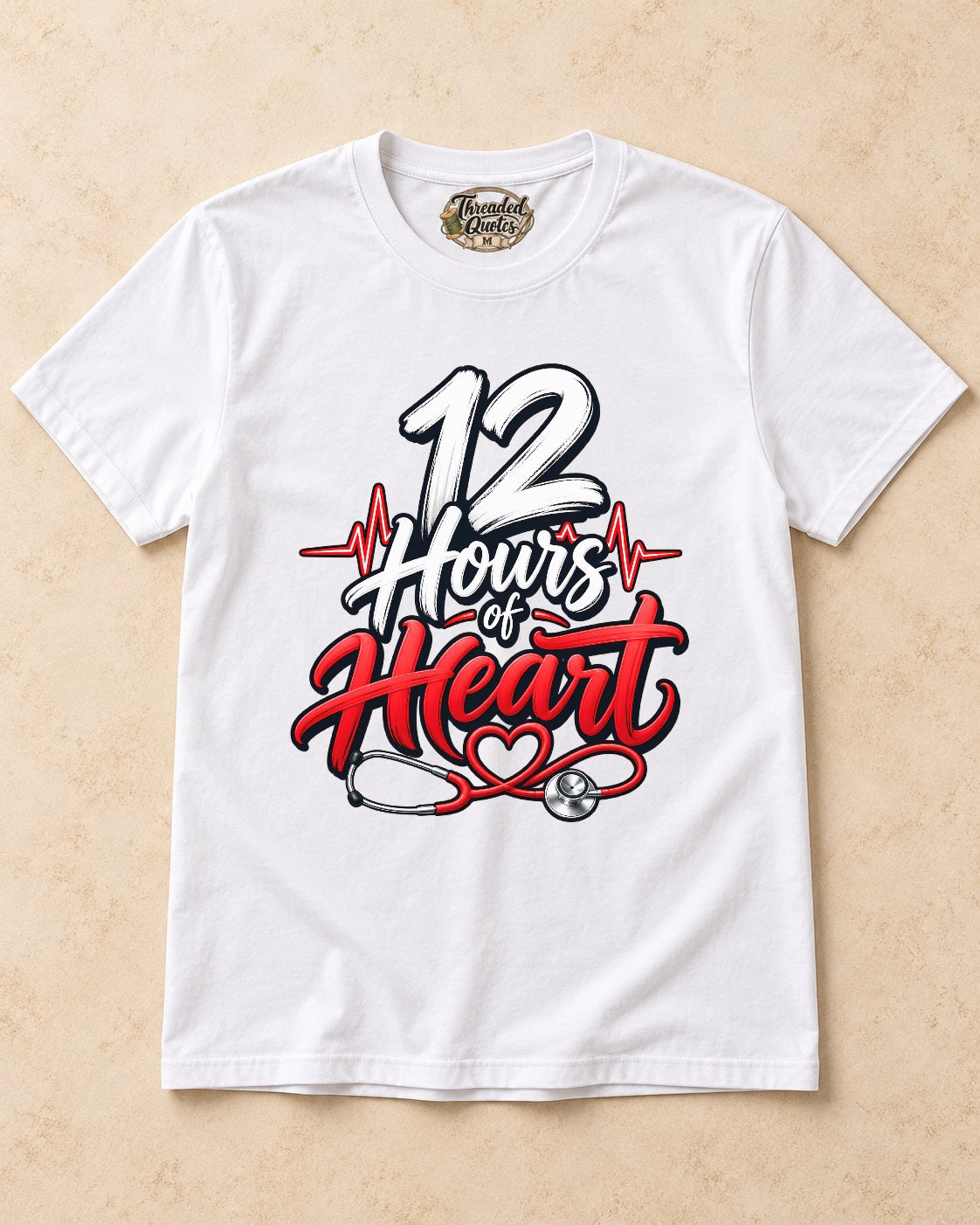 Shirt-only 12 Hours of Heart T-shirt in White