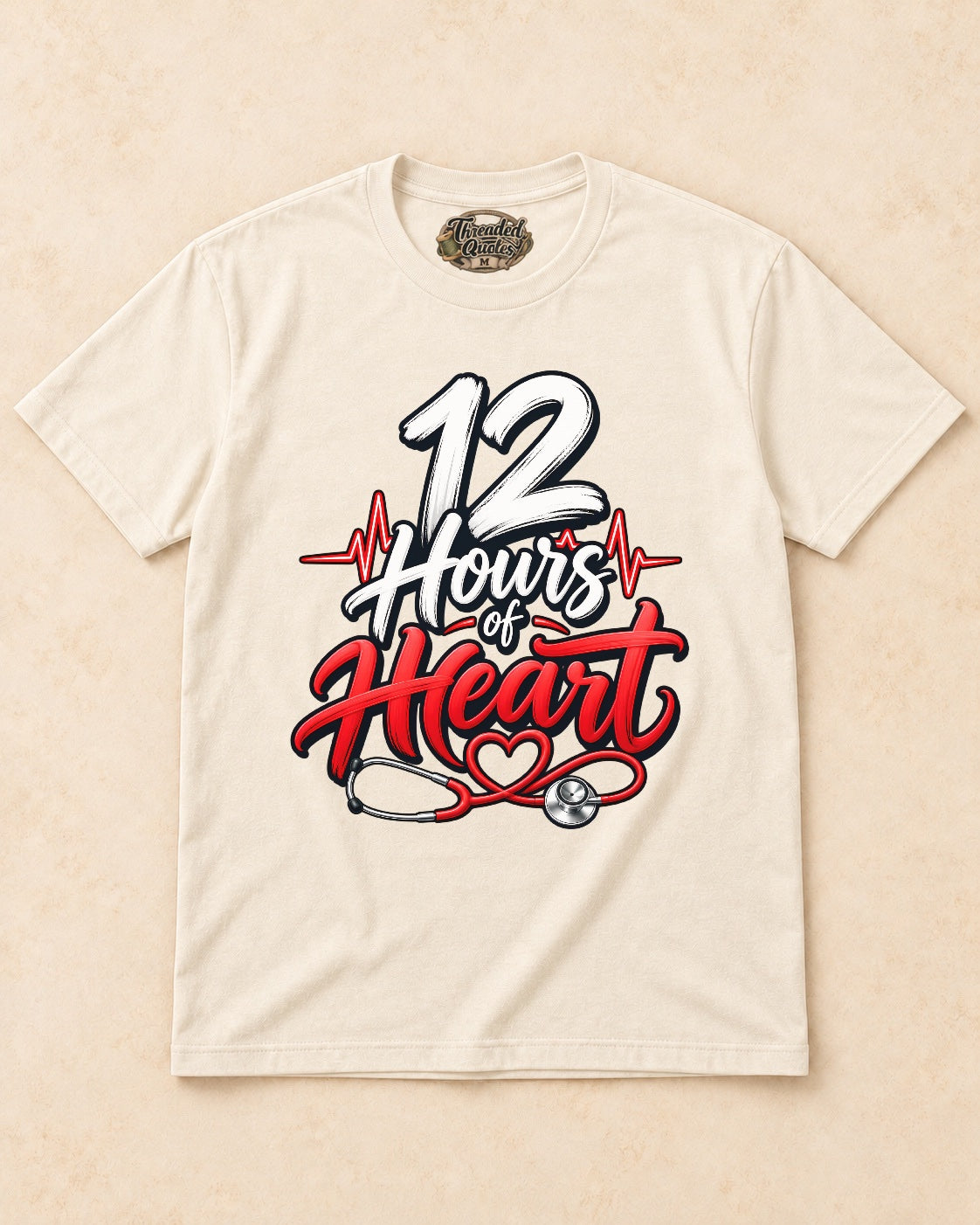 Shirt-only 12 Hours of Heart T-shirt in Natural