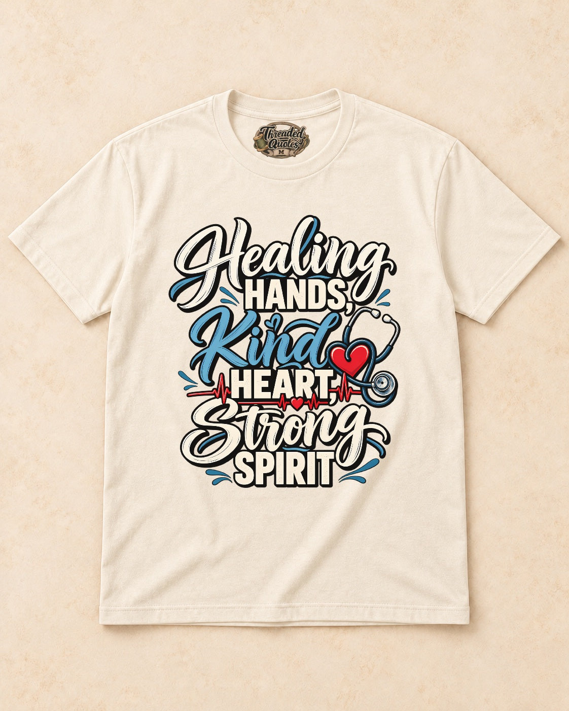 Shirt-only Healing Hands Kind Heart Strong Spirit T-shirt in Natural